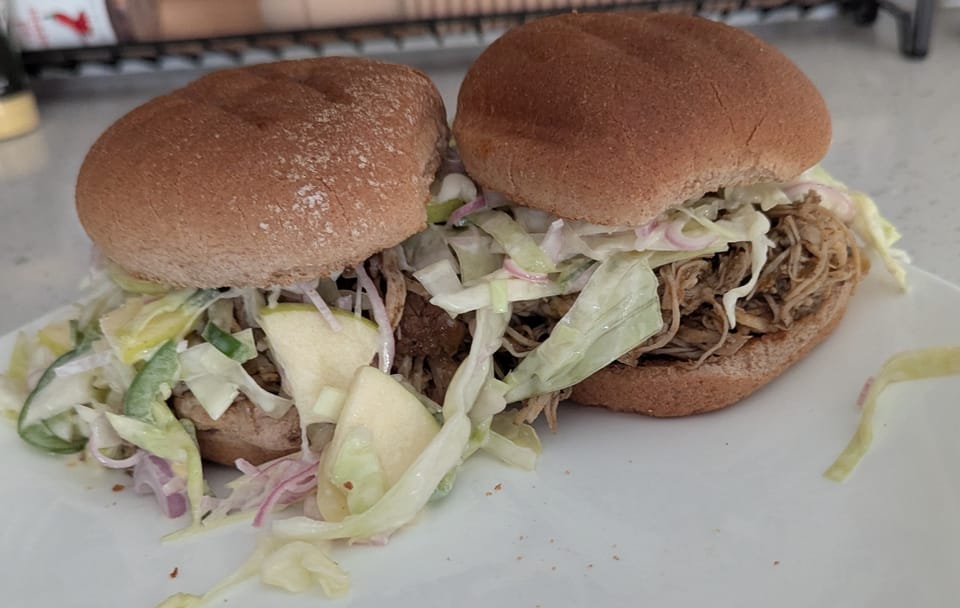 Pulled Pork and Spicy Slaw Sandwiches